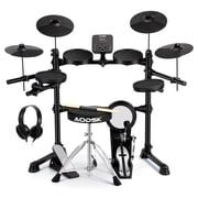 AODSK Electronic Drum Set for Beginners   241 Sounds, 5 Quiet Drums, Throne, Sticks & Headphone   Compact Electric Drum Kit
