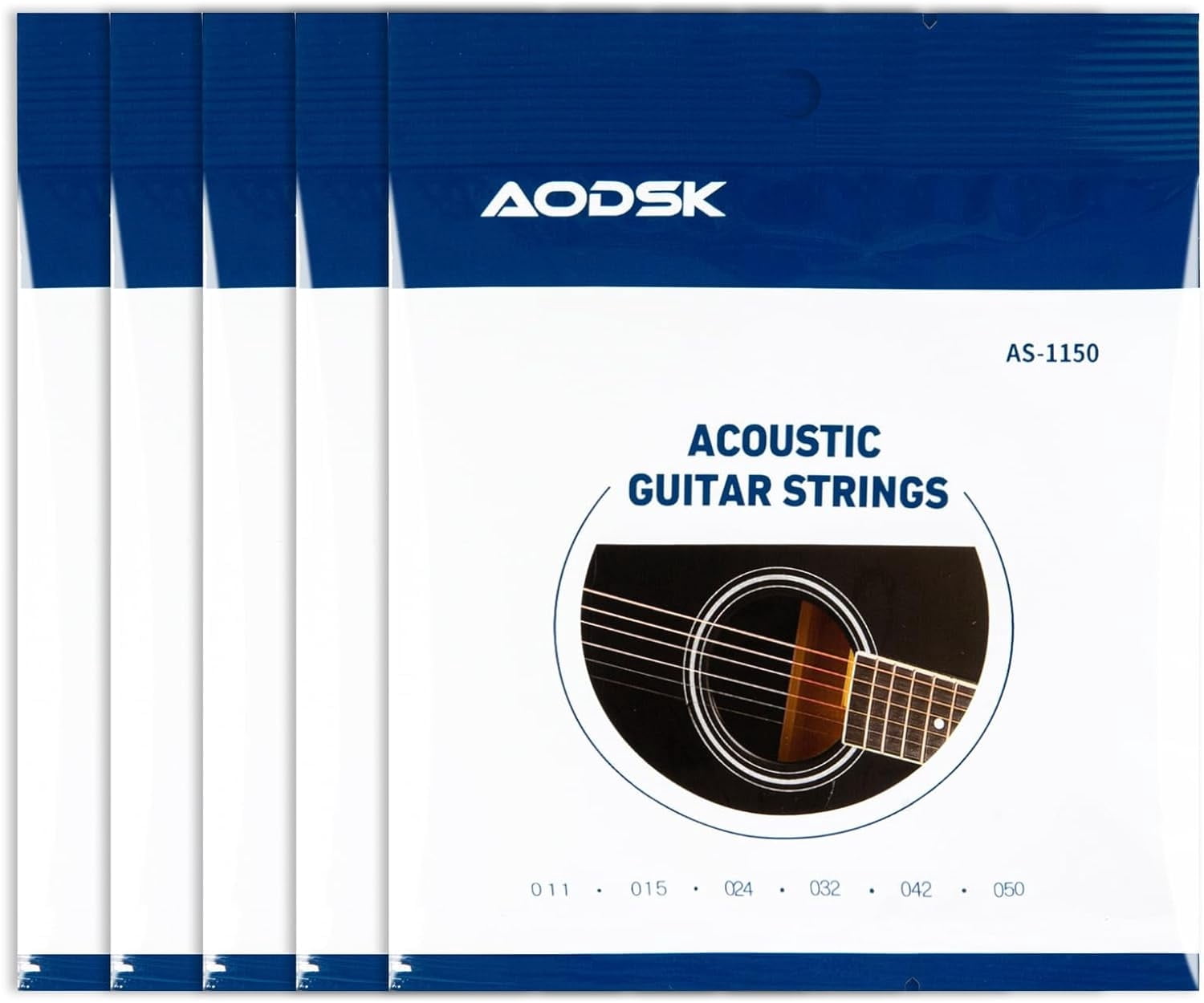 AODSK AS-1150 Guitar Strings, Light Acoustic Strings Phosphor