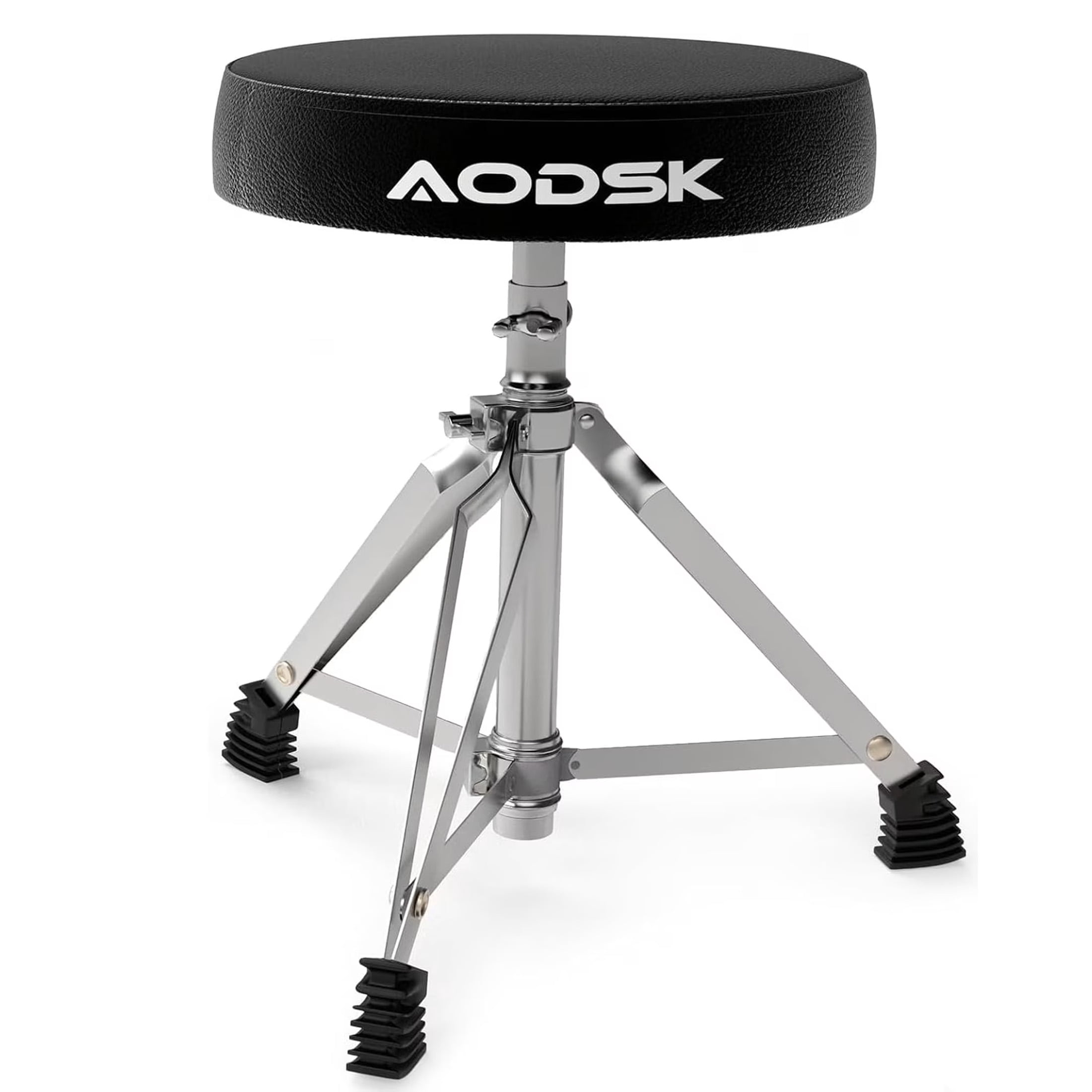 AODSK Drum Throne, Padded Foldable Seat Chair for Adults, Drummers - Black