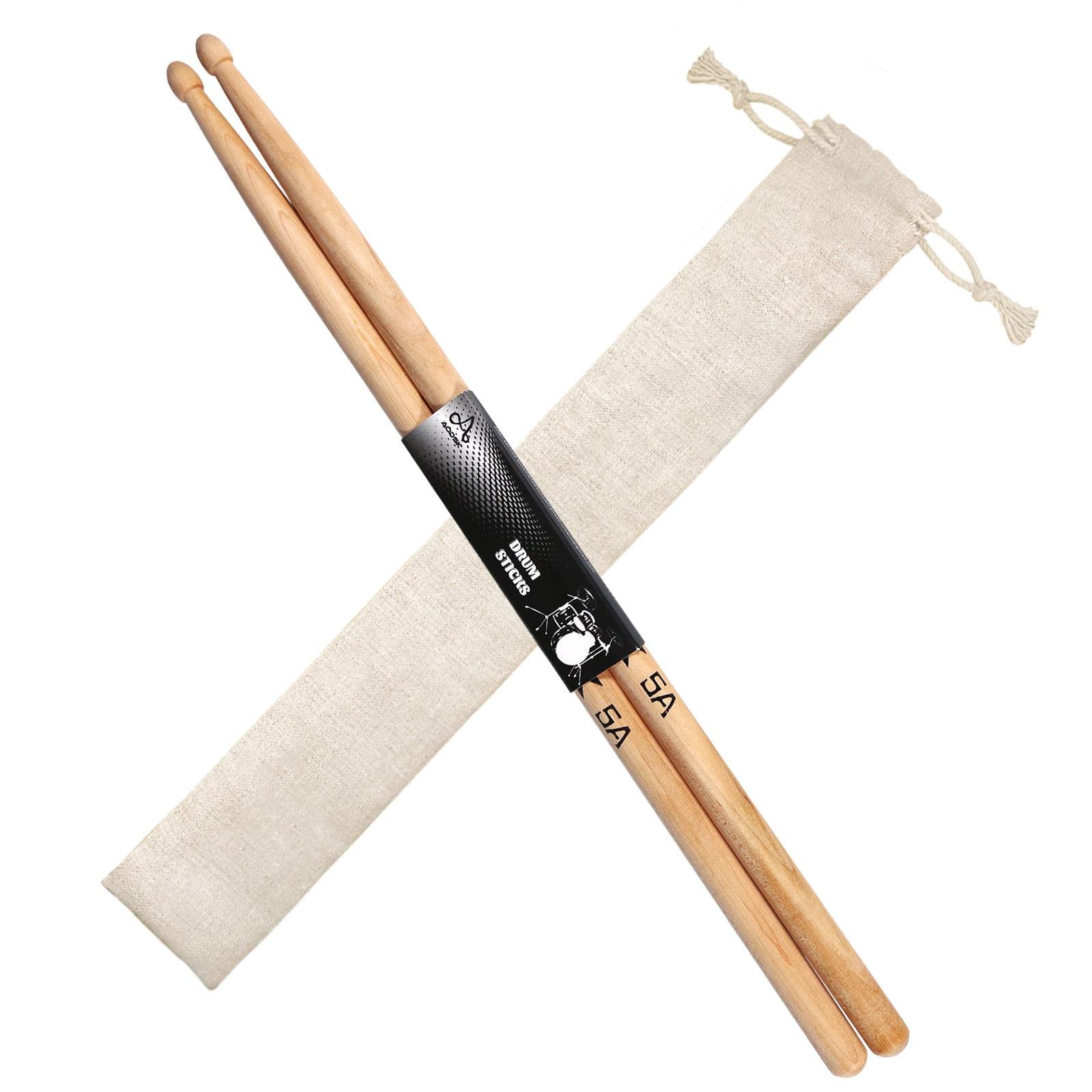 AODSK Drum Sticks 5A Classic America Maple Wood Tear Drop Tip