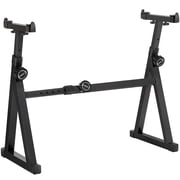 AODSK Heavy-Duty Z-Style Keyboard Stand, Steel, Adjustable Height & Width, Fits 61-88 Key Pianos