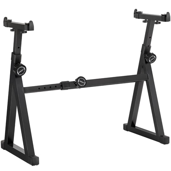 AODSK Heavy-Duty Z-Style Keyboard Stand for Digital Pianos Adjustable Height 21.232.4 in & Width 21.835.2 in Fits 61 to 88 Key Keyboards
