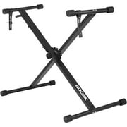 AODSK Single-X Keyboard Stand Adjustable Width & Height,Piano Stand with Locking Straps & Quick Release Mechanism (Keyboard Stand)
