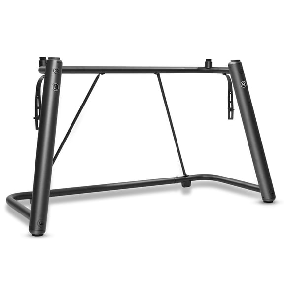 AODSK U-Shaped Keyboard Display Stand Heavy-Duty Piano Stand with Locking Straps, 200 lbs Load Capacity, Non-Slip Padding Fits 61/76/88 Key Keyboards Sleek Black
