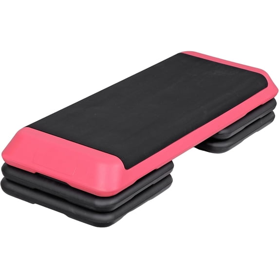 AOEIUY 43 inch Aerobic Exercise Step Platform Adjustable Height Stepper ...