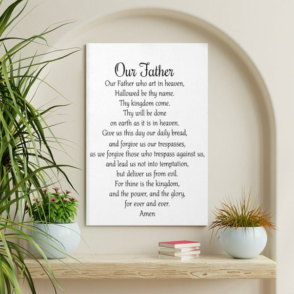 AOEX Our Father Prayer Wall Christian The Lords Prayer Wall Art AOEX Our Father Prayer Wall Christian The Lords Prayer Wall Art