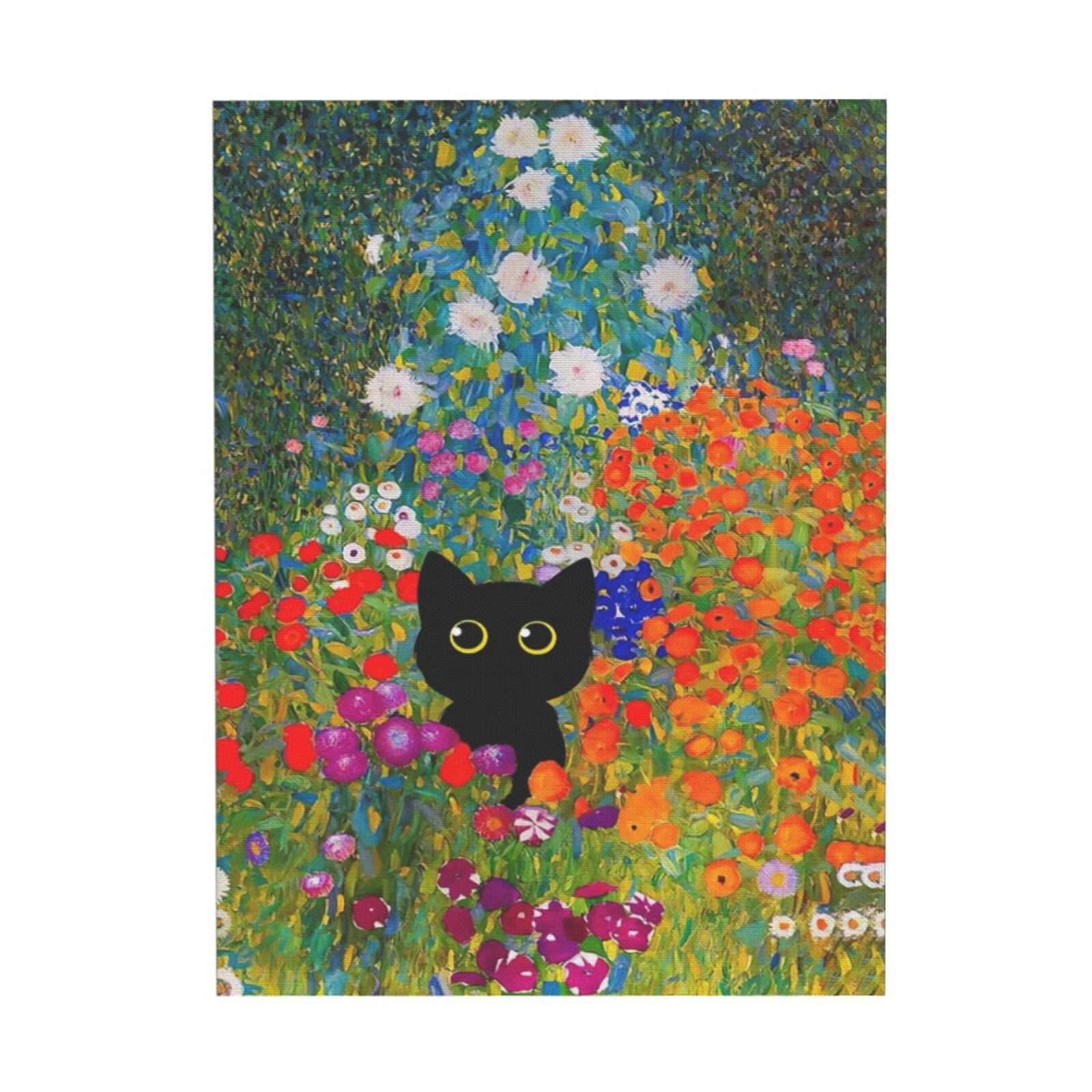 AOEX Gustav Klimt Canvas Wall Art Famous Oil Paintings Garden Flower ...
