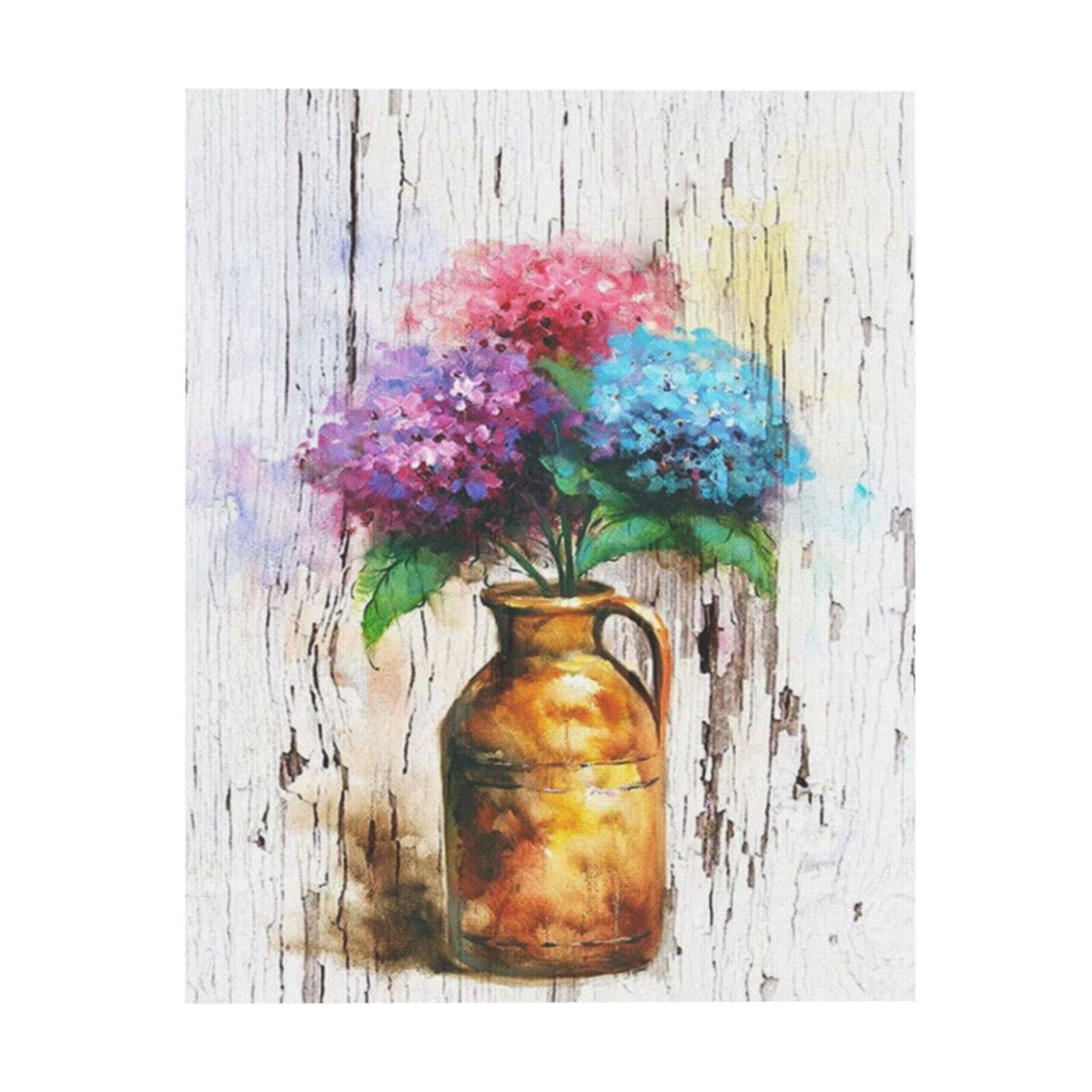AOEX Hydrangea Flower Canvas Prints Wall Art Painting Picture - Floral ...