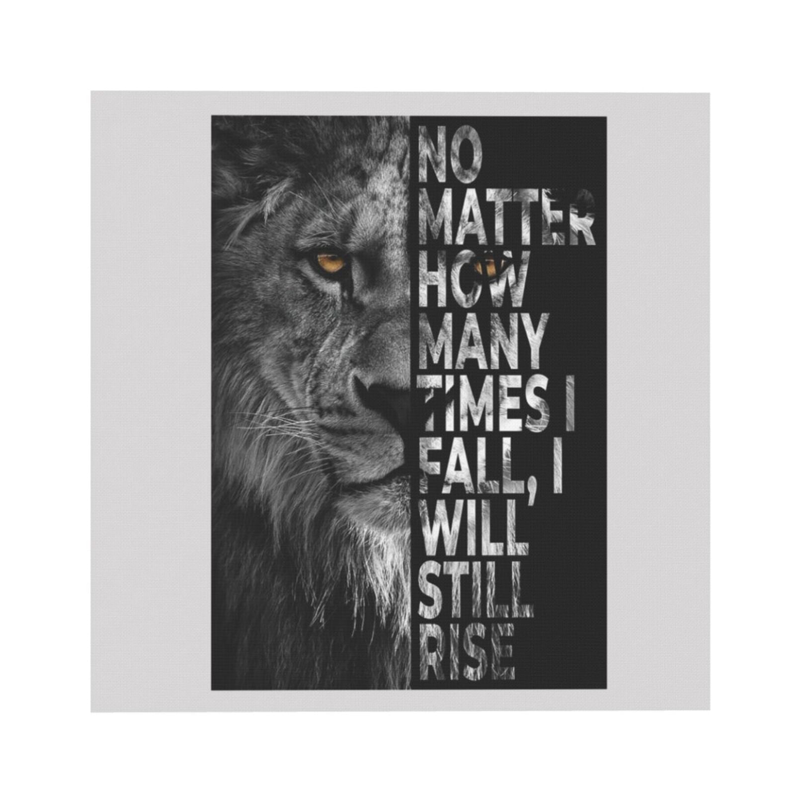 AOEX Lion Canvas Wall Art Black and White Animal Inspirational ...