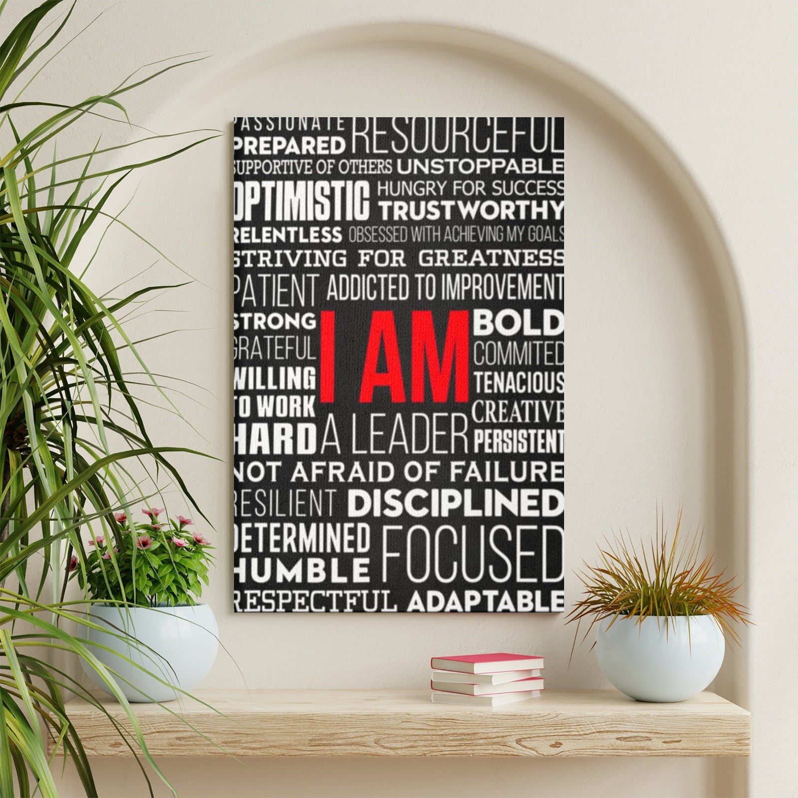 Wyooxoo Inspirational Wall Art Metal Sign - 8x12 Inch Positive Quote Tin Sign For Bedroom, Office, Classroom Decor