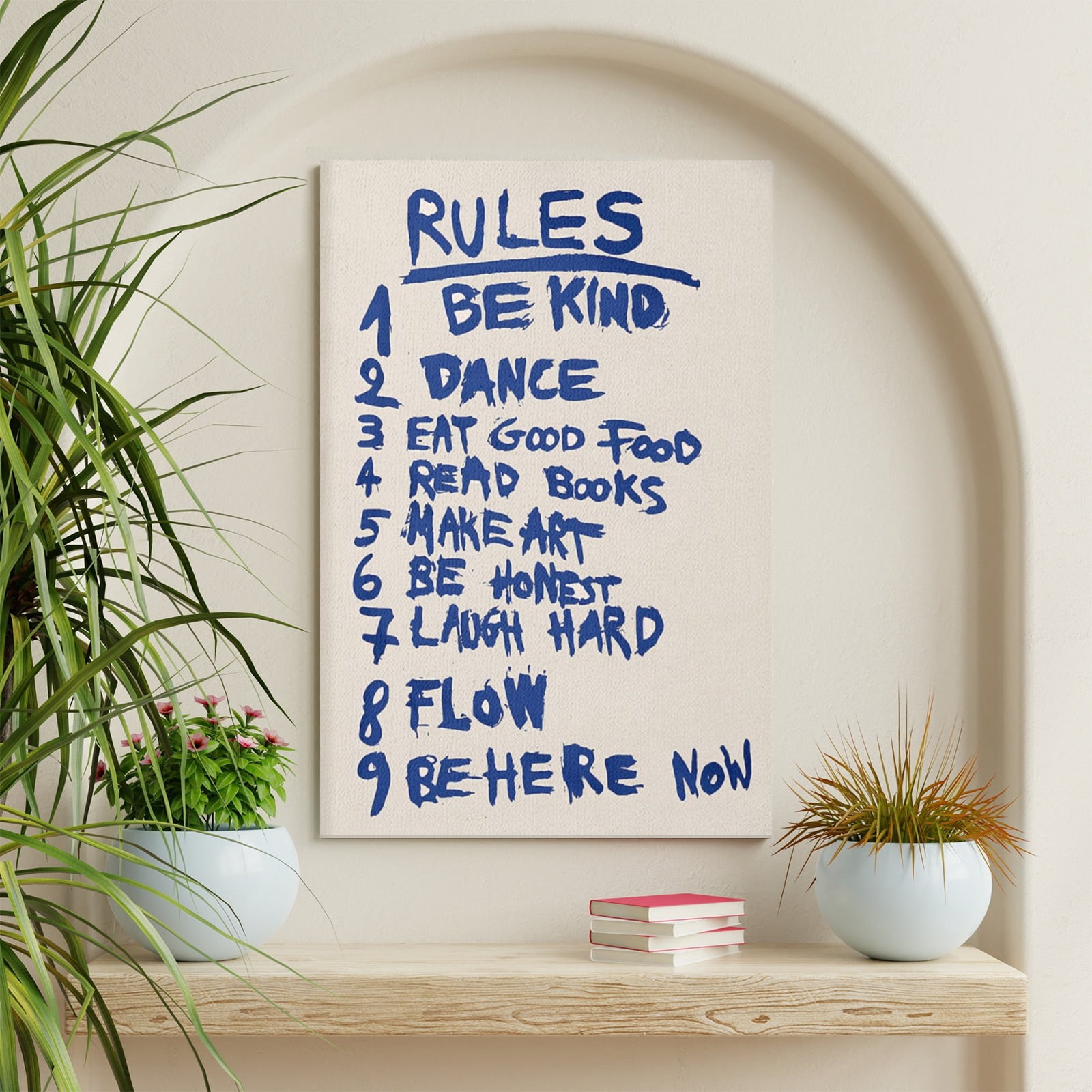 Room Deco Notes AOEX Vintage Motivational Rules Quotes Wall Art Posters Teen Girly Room ...