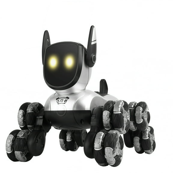 Aofar Mini Stunt Electronic Pet Robot Dog with LED Lights and Music, 1 Pack