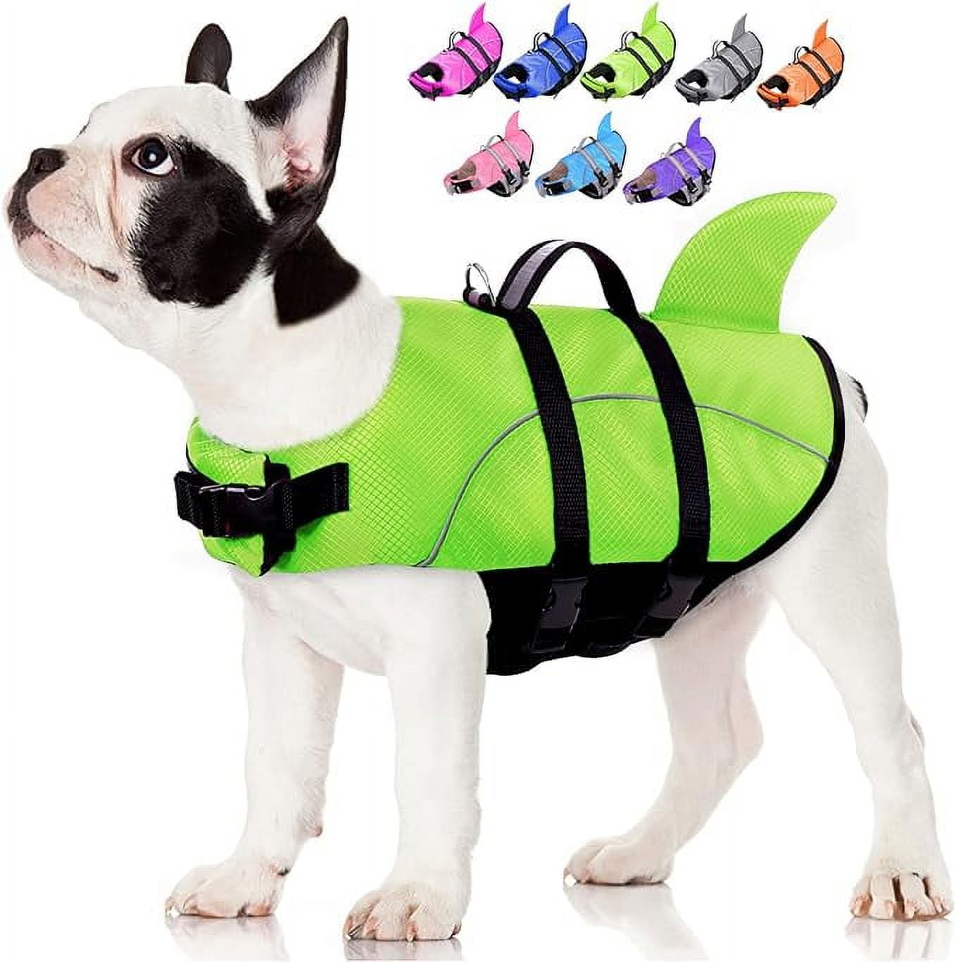 AOFITEE Dog Life Jacket Ripstop Dog Life Vest, Reflective Dog Safety Vest for Boating Swimming