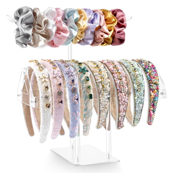 AOFLLU Headband Holder Scrunchie Holder, Headband Organizer Headband ...