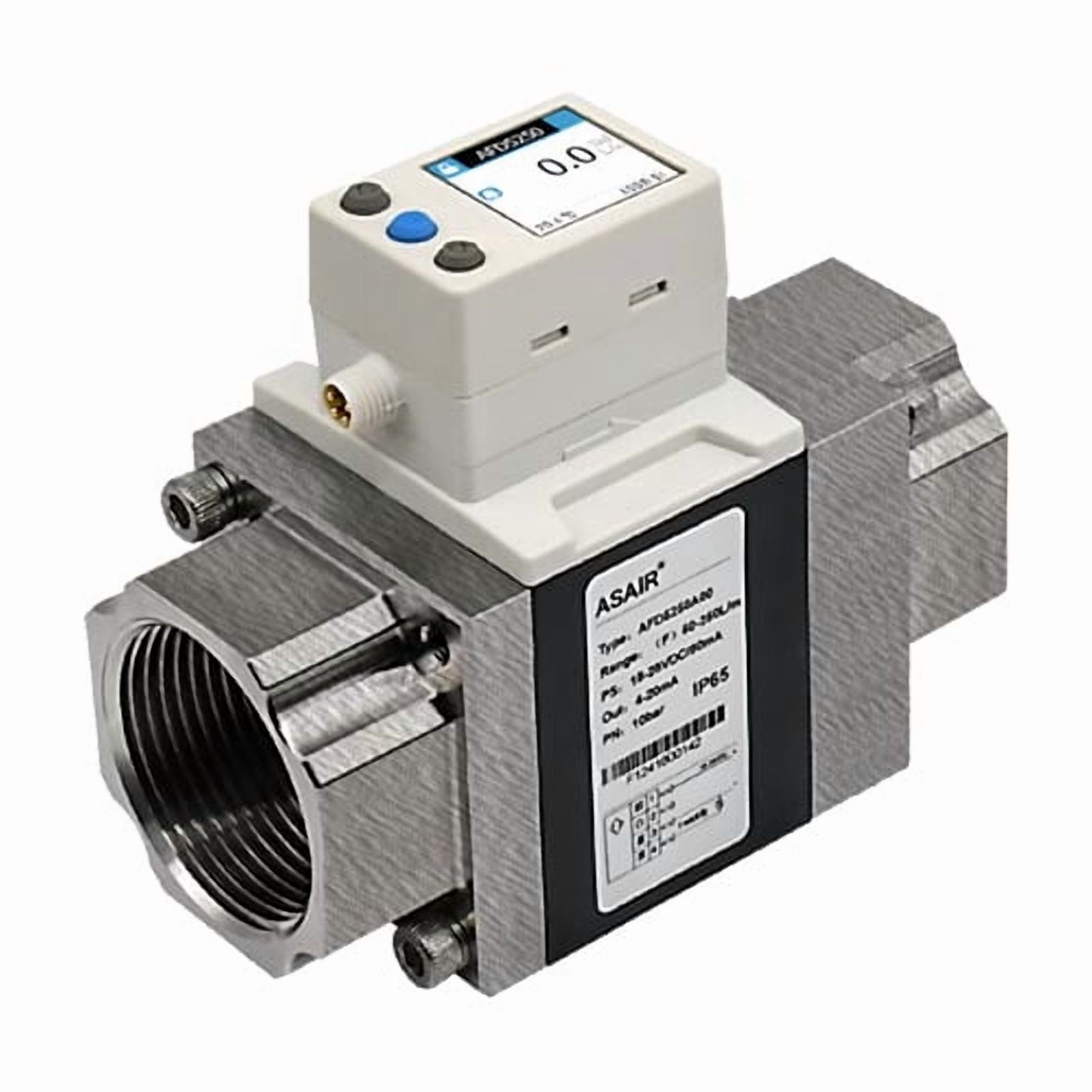 ASAIR Vortex Liquid Water Flow Meter Sensor 0.5-250L/min Water Digital ...