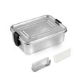 thumbnail image 1 of AOHEA Stainless Steel Bento Lunch Box for 304 Stainless Steel Bento Box BPA FREE Bento Containers 1200ml Metal Lunch Box for Adults, 1 of 6