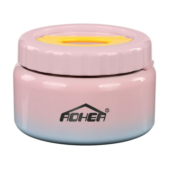 AOHEA Thermos for Hot Food Kids, 8oz Kids Lunch Thermos for Soup and More, Thermos Kids Food Jar Keep Your Child's Meal Hot or Cold, Leak-Proof Vacuum Seal and Durable(Gradient-Pink)