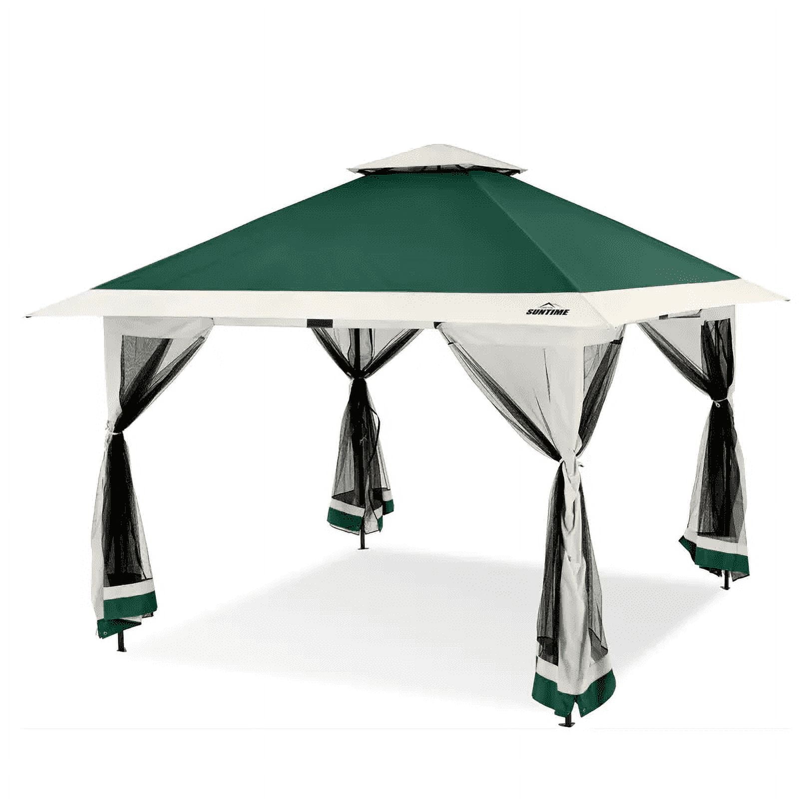 AOILE 12' x 12' Pop-Up Instant Gazebo Tent – Double Roof Portable Patio ...