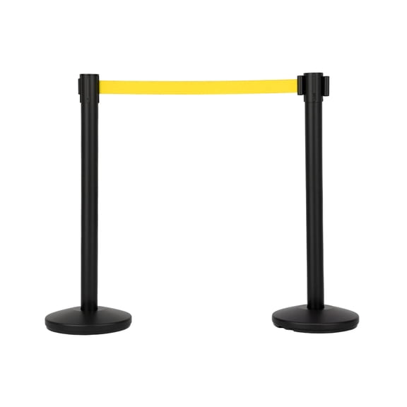 AOILE 2/4/6 Packs Crowd Control Barriers, 36" Stainless Steel Stanchions with 6.5Ft Retractable Belts, Heavy-Duty Line Dividers for Store Queues, Events, Airports, Theaters