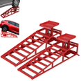 thumbnail image 1 of AOILE 2 Pack Hydraulic Car Ramps - 4410lbs Capacity Low Service Ramps for Automotive, Truck, and Trailer Garage Use - Ideal for Auto Repairs and Oil Changes - Red, 1 of 8