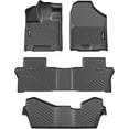 thumbnail image 1 of AOILE 3D TPE Floor Mats for 2016-2022, 1st & 2nd & 3rd Row Floor Linerr, All Weather Protection Odorless, Black, 1 of 6
