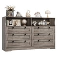 thumbnail image 1 of AOILE 6-Drawer Media Console, Entertainment Center with Ambient Features for Living Room and Bedroom, 1 of 8