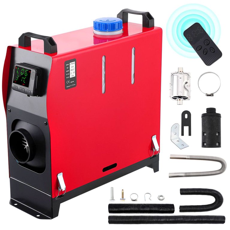 8KW All-in-One Diesel Air Heater - 12V/24V Portable With 5L Tank & Remote, For RV, Camper, Boat, Truck (Horizontal)