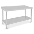thumbnail image 1 of AOILE NSF Stainless Steel Work Table – Heavy-Duty Food Prep Table with Caster Wheels, Commercial Metal Workstation for Kitchen & Restaurant, 1 of 9