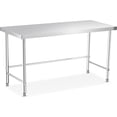 thumbnail image 1 of AOILE Stainless Steel Prep Work Table – Open Base Kitchen & Restaurant Table, Heavy-Duty Workstation, 1 of 7