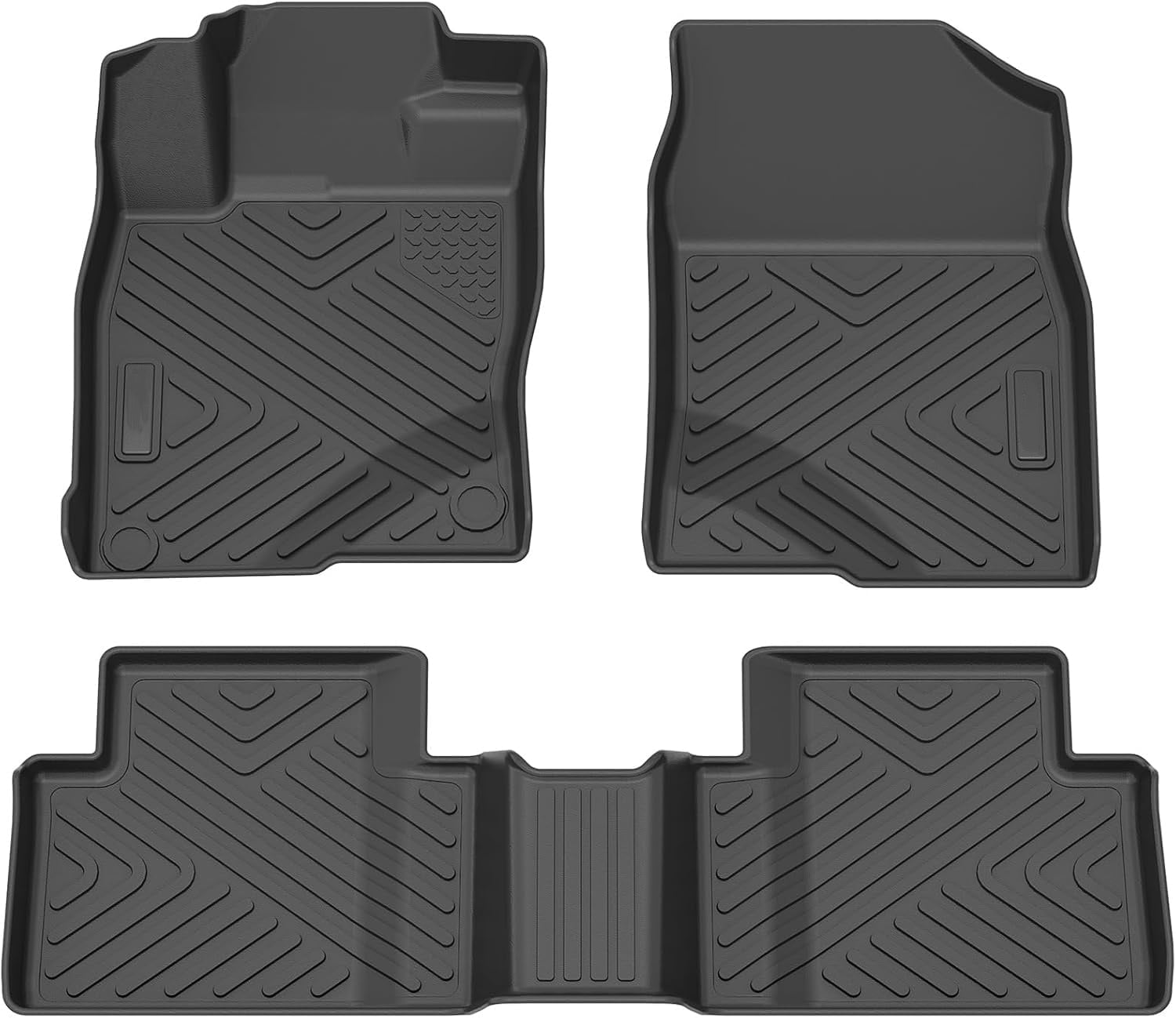 AOILE TPE Floor Mats for 2016-2021 Honda Civic Coupe/Sedan, 2017-2021 ...