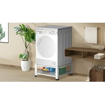 AOILE Washer Dryer Laundry Pedestal with Storage Shelf, 28.3" L x 28.3" W x 14" H, Heavy Duty Steel Washing Machine Base, 800 lbs Capacity Universal Stand for Washer and Dryer