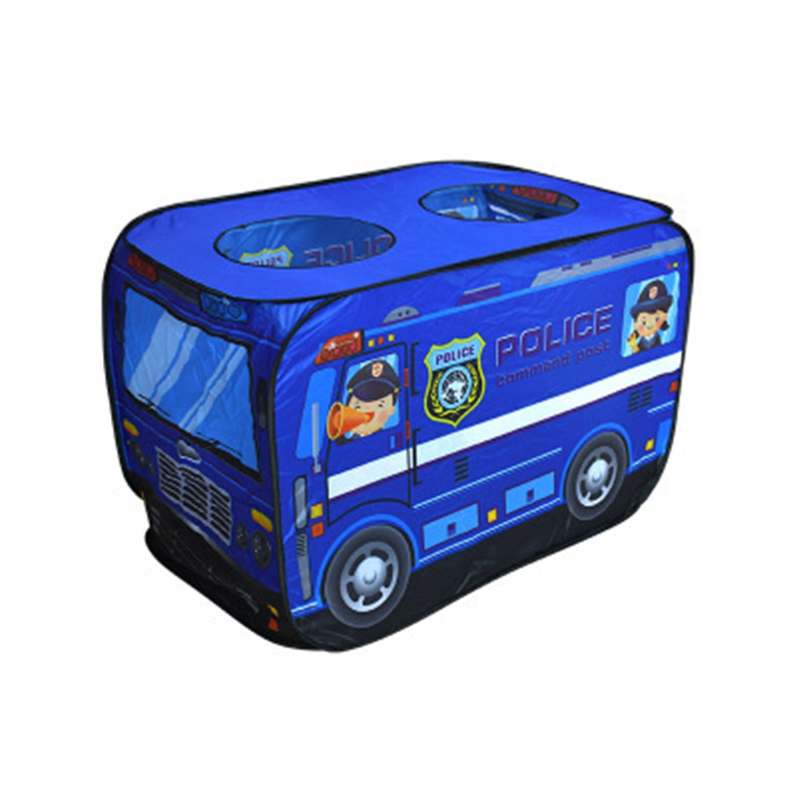 AOJA Children Tent Popup Play Tent Toy Foldable Playhouse Fire Truck Police Car School Bus Kid Game House for Boys Girls