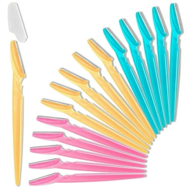 AOJIAN Face Razors Dermaplane Eyebrow Shaver 15Pcs Eyebrow Shaper for Women