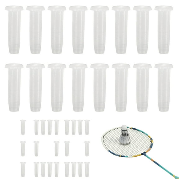 AOKAILA Badminton String Protector 100X Racquet Grommets Transparent White Eyelet Nylon Protective Tube For Repair steady