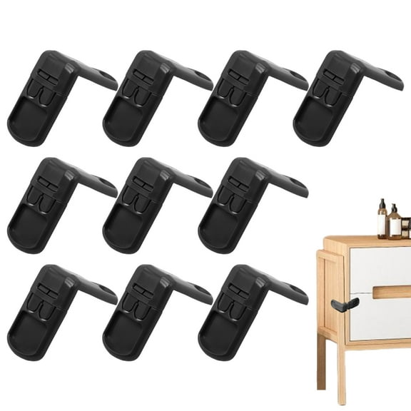 AOKAILA Cabinet Child Safety Locks 10X Safety First Child Lock Removable Secure Sturdy Kids Proofing Baby Stuff For Furniture Kitchen Ovens Drawers Cabinets Fridge Closet Bathroom capable