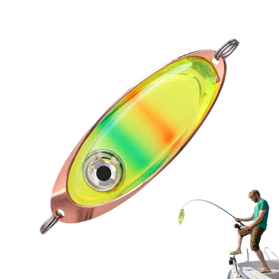 AOKAILA Fishing Bait Light Fishing Light Attractants Eye Shaped Waterproof Attractive Lamp Flasher For Boat Dock Ice Saltwater Sea River Marine Angler calm