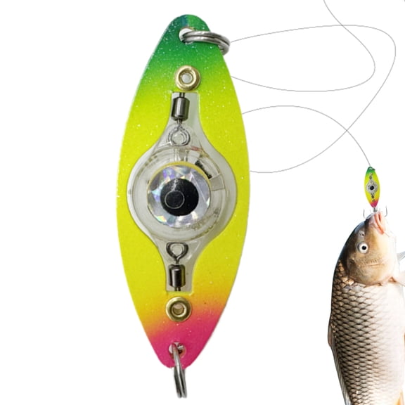 AOKAILA Lighted Fishing Lures LED Fishing Lures Assortment Attractants Halibut Trolling Bait for Saltwater Freshwater Walleye Offshore calm