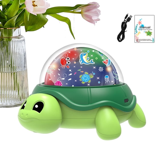 AOKAILA Projector Night Light Night Projector For Kids Turtle Design Sea And Star Themed Lamp For Girls Boys Teens Adults Nursery Toddler Teenage Room Decor refined