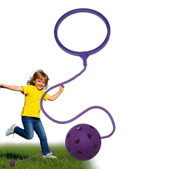 AOKAILA Skipits For Kids Rotating Single-Leg Swing Soft Assorted Colors Jumping Ring Outside Exercise Skipping Toy Coordination Fitness Sports Ball For Indoor Outdoor candid