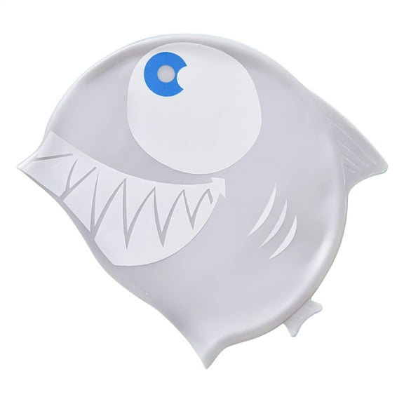 AOKAILA Swim Caps Shark Swim Pool Hat Fun Cartoon Silicone Animal Swimwear Protection Swimming Caps for Girl Boys Toddler Aged Over 3 successful