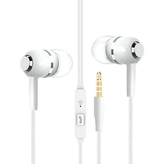 AOKAILA Wired Earbuds Corded Earbuds with Mic 3.5mm Bass Boost Corded Earphone for Game Travel Airplane Workout School Music carefully