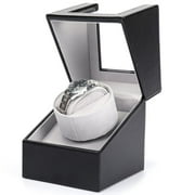 AOKELILY Automatic Watch Winder, Dual Power Options, Includes Adjustable Pillow, 6.3x5.1x4.7 inch