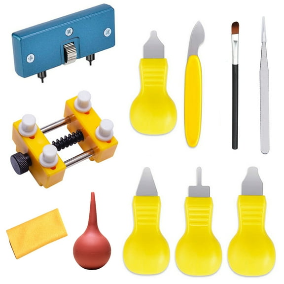 AOKELILY Easy to Adjust and Use Stainless Steel and Plastic Watch Repair Tools & Kits, 11 Pieces