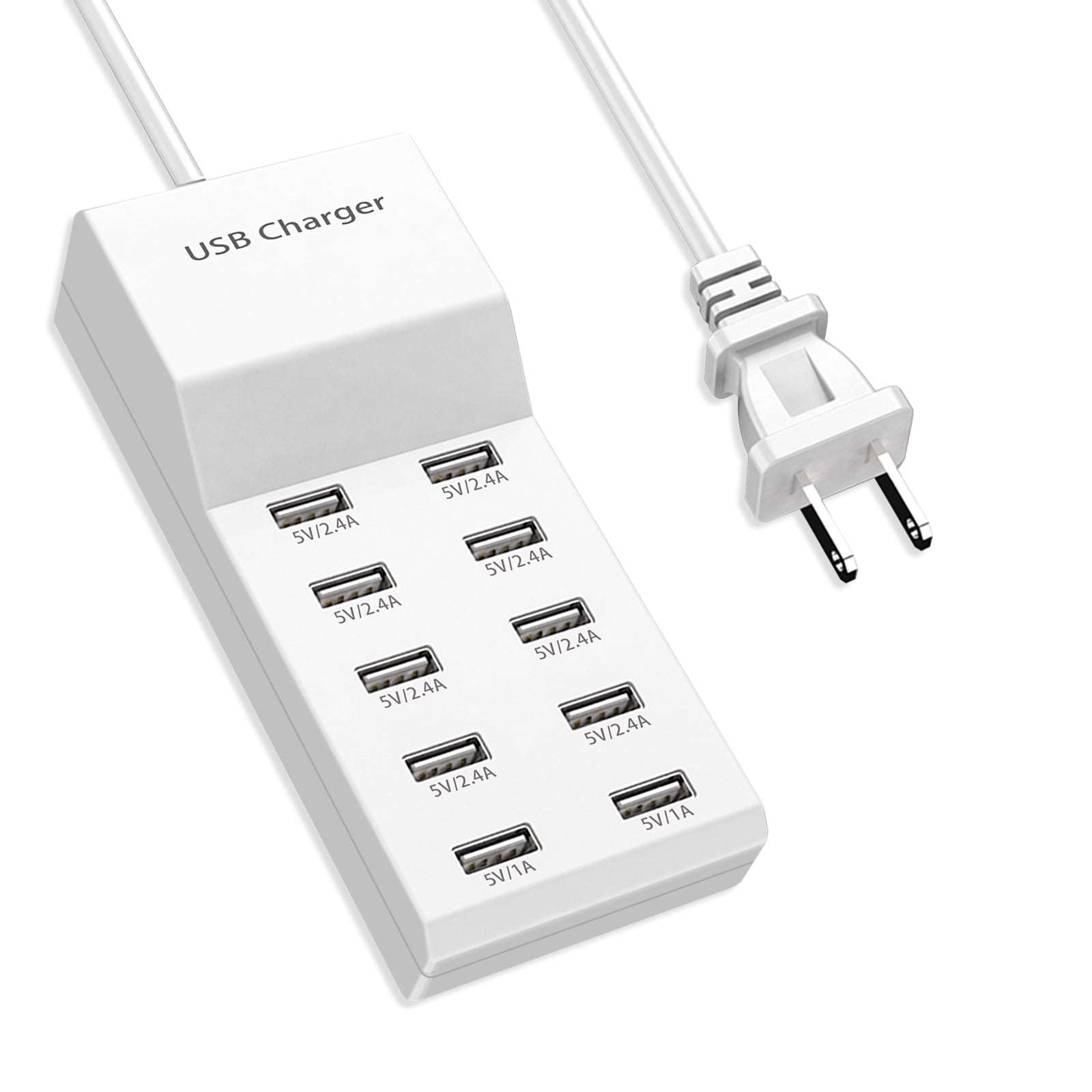 AOKESI 10Port USB Charging Station USB Charging Hub with Rapid