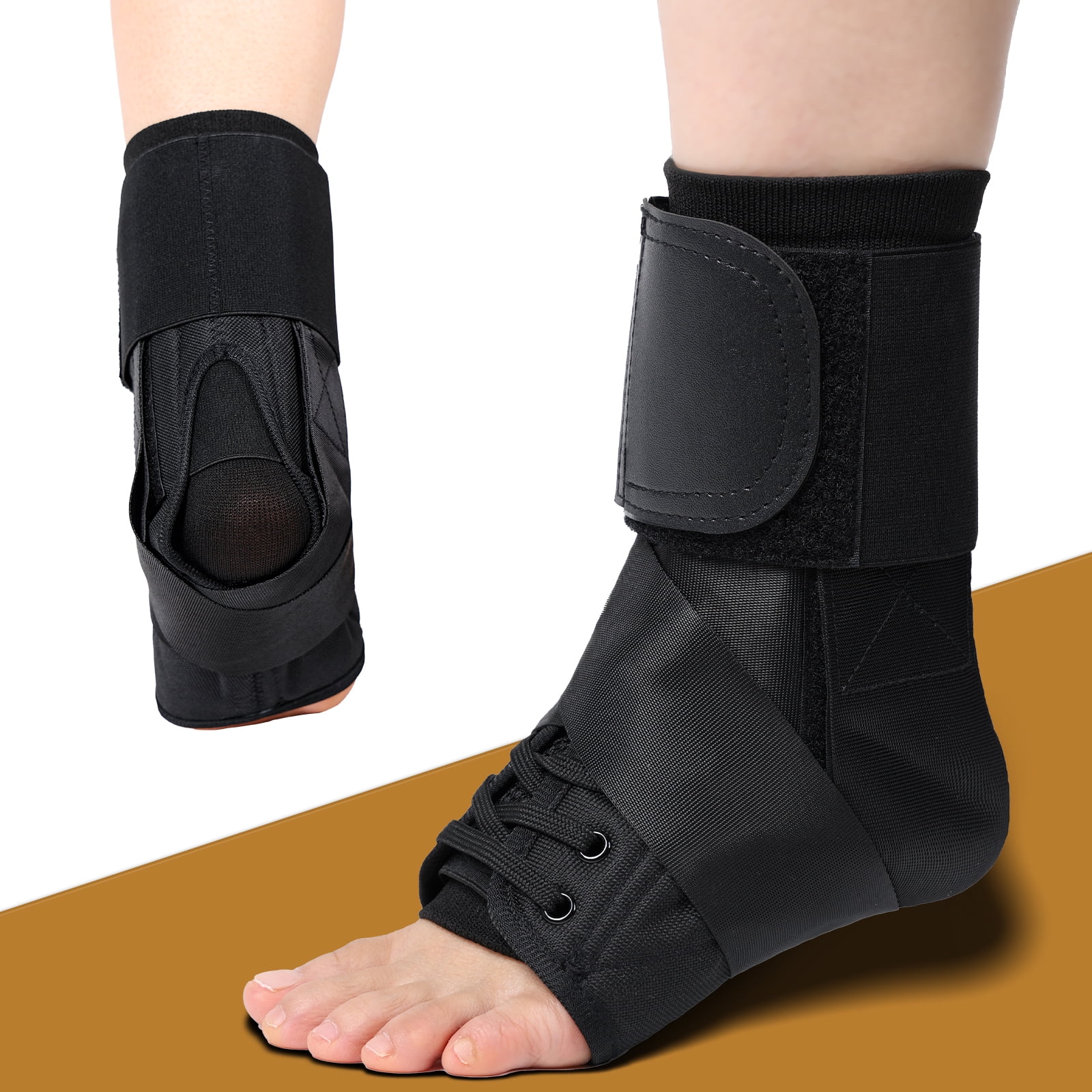 AOKESI Ankle Brace for Women & Men, Lace Up Adjustable Support Ankle Brace for Sprained Ankle