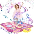 thumbnail image 1 of AOKESI Dance Mat Toy, Electronic Dance Play Mat With 8 Challenge Levels, Built-in Music, Musical Educational Dance Pad Dance Game Toys Gift for Kids Age 3-12, 1 of 6