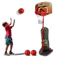 AOKESI Kids Basketball Hoop Set, Adjustable 2.8ft6.2ft, Indoor/Outdoor with 3 Balls, Age 38