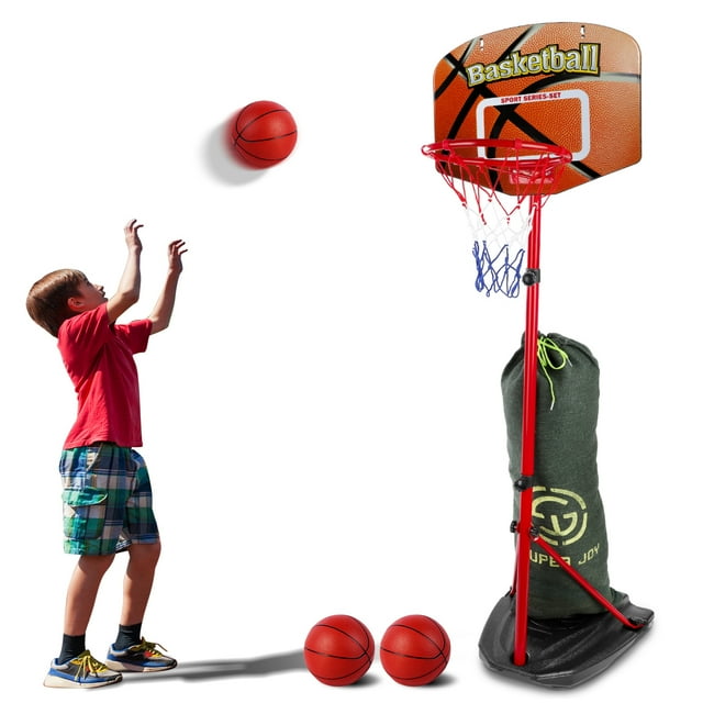 AOKESI Kids Basketball Hoop, Toddler Basketball Hoop with 3 Balls