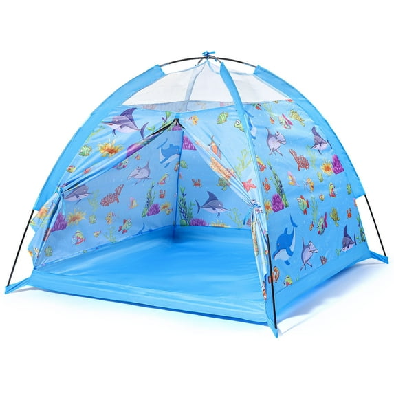 AOKESI Marine World Play Tent, Under The Sea Kids Playhouse, Portable Birthday Gift