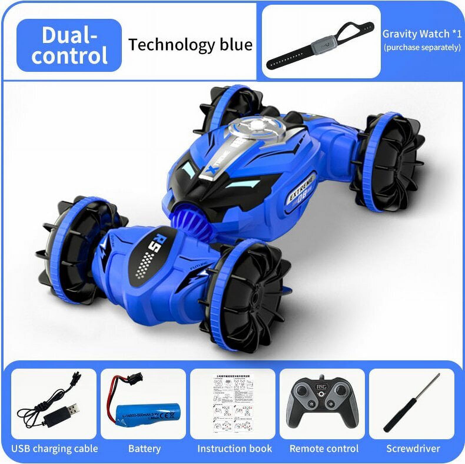 AOKESI RC Stunt Car, 2.4GHz 4WD Remote Control Gesture Sensor Toy Cars